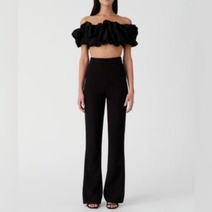 MISHA NWT Flyn Suiting Jumpsuit in Black Size Small